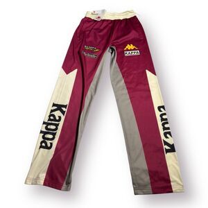 Kappa Red Burgundy Dream Trackpants Size Medium Pants Retro 361K6WW-A3I Rare New